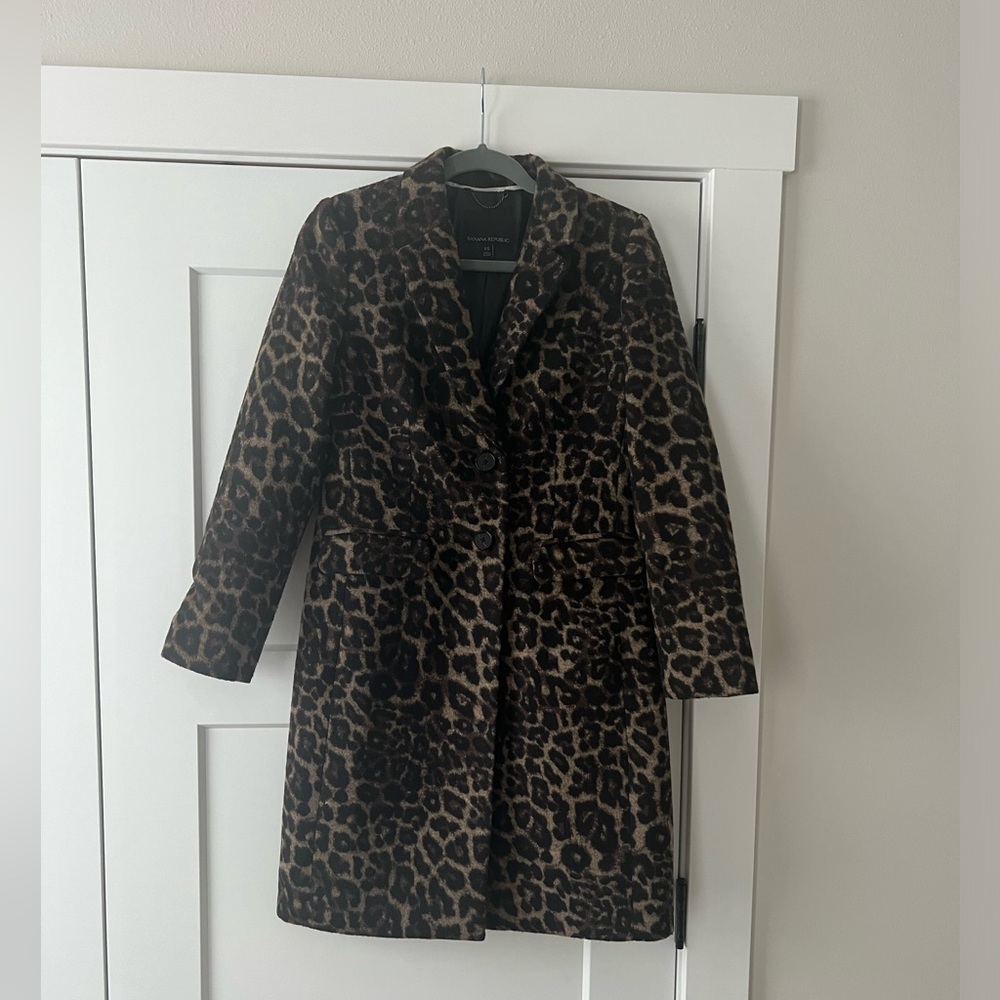 Banana Republic Leopard Coat